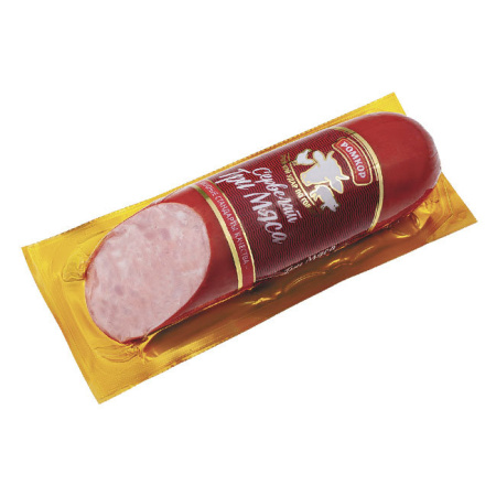 Колбаса варено-копченый Сервелат Три мяса Ромкор в/у 300 г