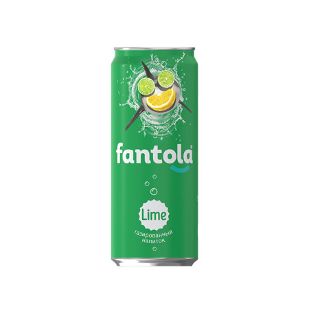 Напиток б/а сильногаз. Fantola Lime Черноголовка ж/б 0,33 л*12