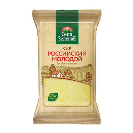Сыр Российский 50% Село Зеленое 160 г*12