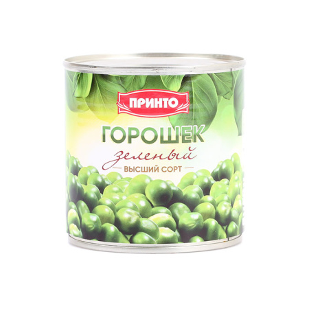 Зеленый горошек в/с Принто ж/б 400 г*12