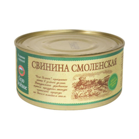 Свинина тушеная Смоленская Село Зеленое 325 г