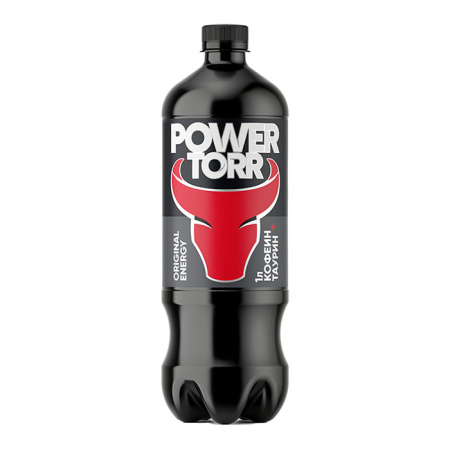 Напиток энергетический б/а газ. Power Torr Energy Black Калинов родник ПЭТ 1 л*6