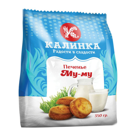 Печенье Му-му сдобное молочное Калинка 350 г