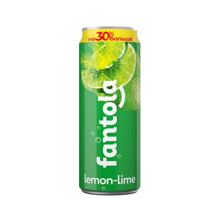 Напиток б/а сильногаз. Fantola Lemon-Lime Черноголовка ж/б 0,45 л*12