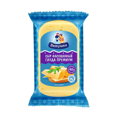 Сыр Вятушка Гауда Премиум 40% КМК 210 г*12