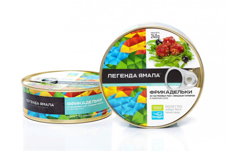 Фрикадельки из частиковых рыб с овощным гарниром в томатном соусе Легенда Ямала 240 г