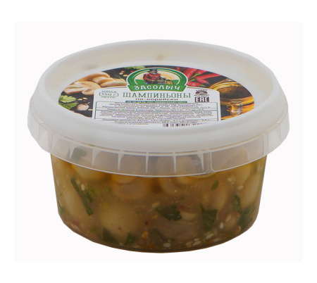 Шампиньоны по-корейски фасов 150г Засолыч