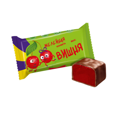 Конфеты желейные со вкусом вишни Савинов 1 кг*4