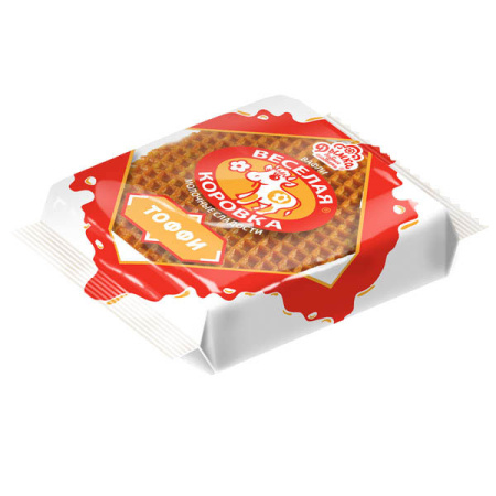 Вафли Веселая коровка тоффи150г ТМ Дымка