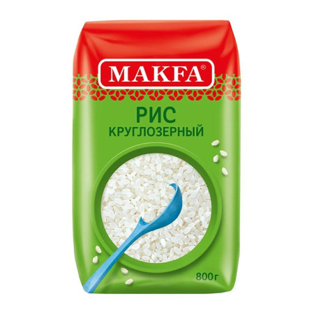 Рис круглозерный шлиф. Макфа 800 г