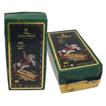 Сыр Король Людвиг с топленым молоком 45% Беларусь 5 кг брус 