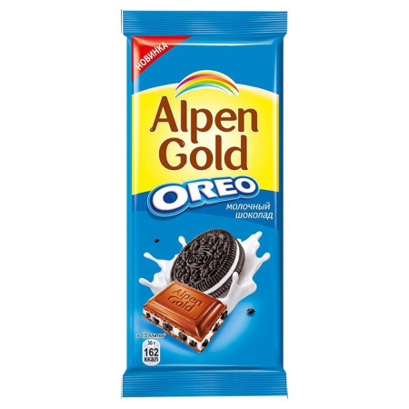 Шоколад Альпен Гольд ( Alpen Gold ) молочный Орео 85-95 г