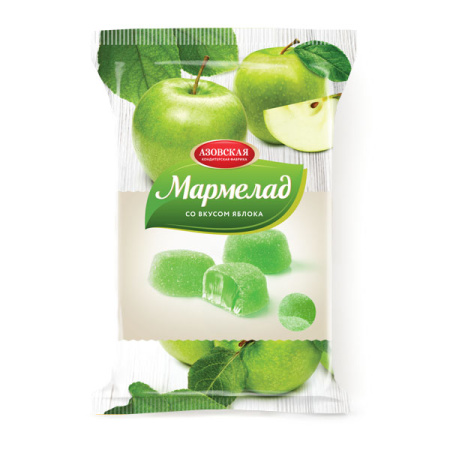 Мармелад желейный со вкусом Яблоко Азов 300 г*12