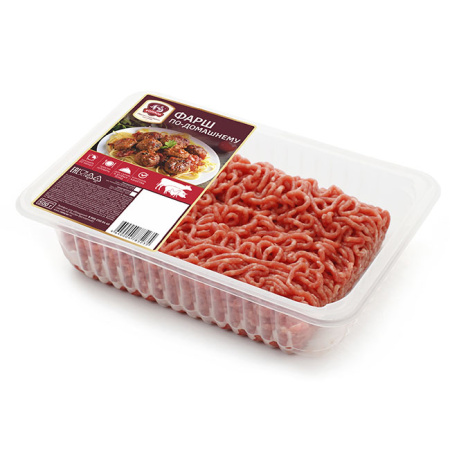 Фарш Мясная душа По-домашнему зам. Ромкор лоток 400 г