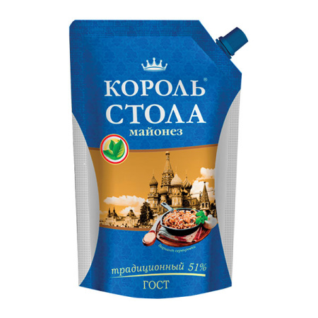 Майонез Король Стола Традиционный 51% Здрава ДП 675 г*12