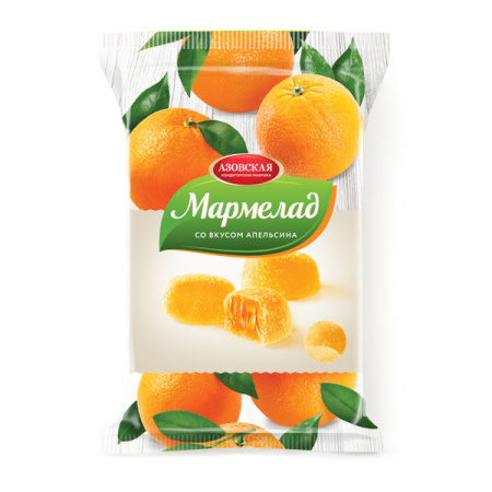 Мармелад желейный со вкусом Апельсин Азов 300 г*12