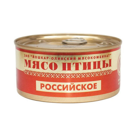 Мясо птицы тушеное Российское Йола 325 г