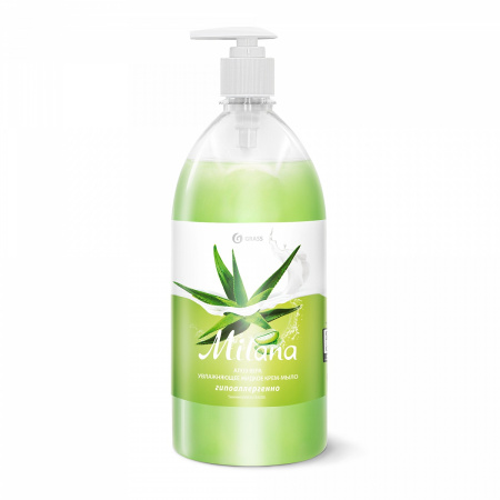 Крем-мыло жидкое увлажняющее Milana алоэ вера 1000мл