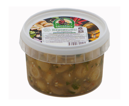Шампиньоны по корейски фасов 250г ТМ Засолыч