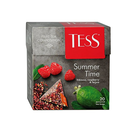 Напиток чайный Тесс Tess Summer Time с ароматом малины и фейхоа 20 пир.