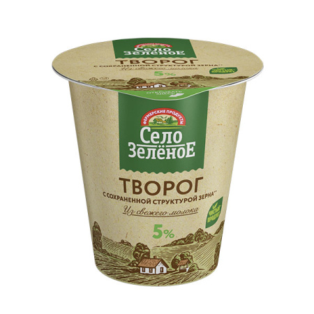 Творог 5% Село Зеленое пл/ст 220 г*6