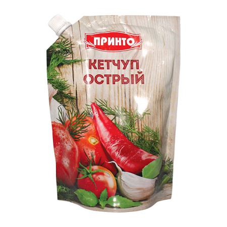 Кетчуп Острый ГОСТ Принто ДП 500 г*15