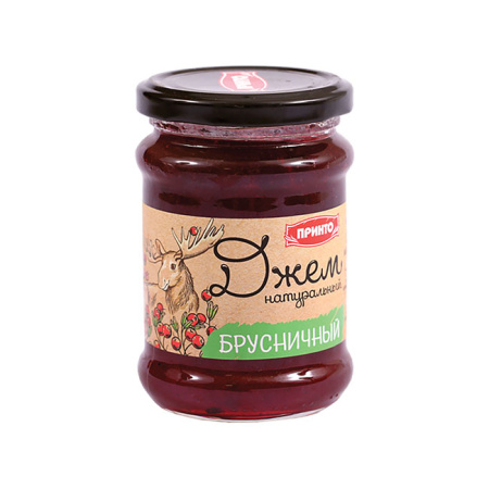 Джем брусничный Принто ст/б Принто 300 г*9