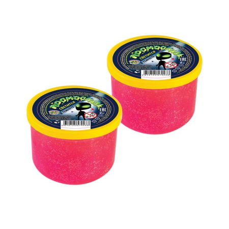 Лизун Космослизь с блестками Три Собаки Забияки 120 мл*12 шт.