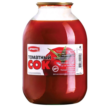 Сок томатный Принто СКО 3 л*4