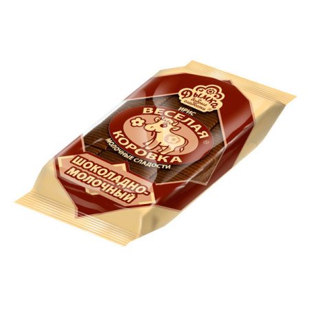 Ирис Веселая коровка шоколадно-молочный 130гр ТМ Дымка