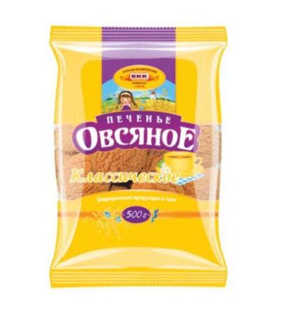 Овсяное Классическое печенье БКК 500г