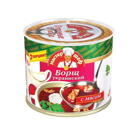 Борщ украинский с мясом Мастер шеф Главпродукт 525 г