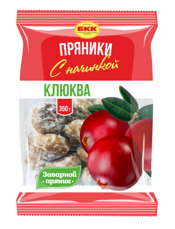 Пряники завар глаз Сахарные с нач клюква БКК 0,35