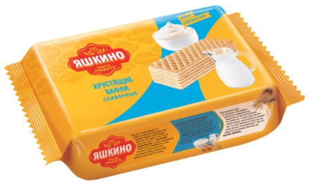 Вафли Яшкино Сливочные КДВ 200 г