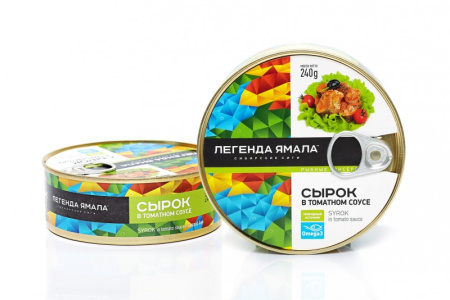 Сырок натуральный в томатном соусе Легенда Ямала 240 г