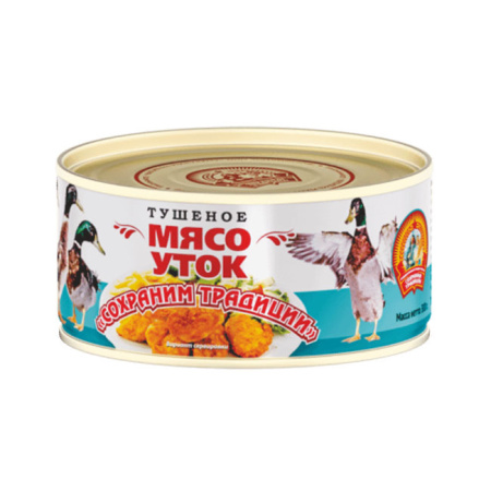 Мясо утки тушеное ТУ КТК Сохраняя традиции 300 г