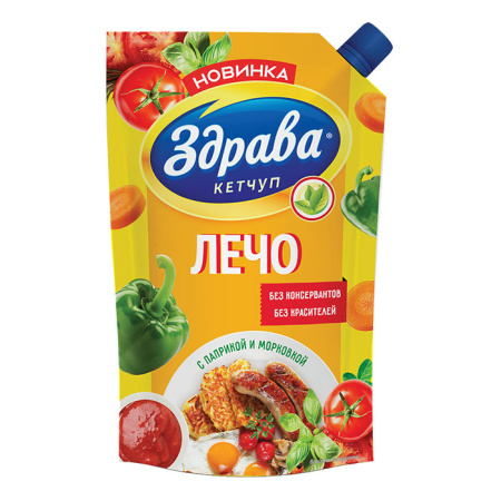 Кетчуп Лечо Здрава ДП 350 г*20