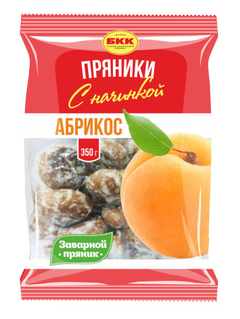 Пряники завар глаз Сахарные абрикос 0,35кг БКК