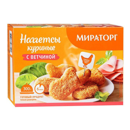 Наггетсы с ветчиной Мираторг 300 г