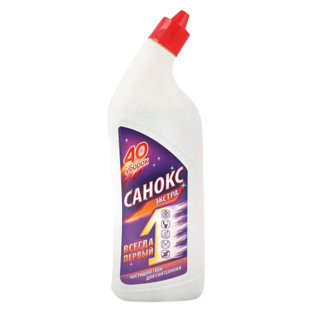 Чистящее средство Санокс-Экстра для сантехники (40 уборок) утенок 750 мл