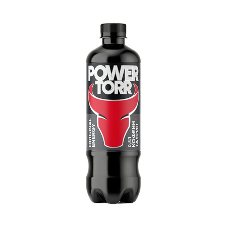 Напиток энергетический б/а газ. Power Torr Energy Black Калинов родник ПЭТ 0,5 л*12