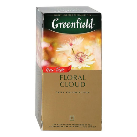 Чай Гринфилд Greenfield Floral Cloud зеленый с ароматом бузины 25 пак.