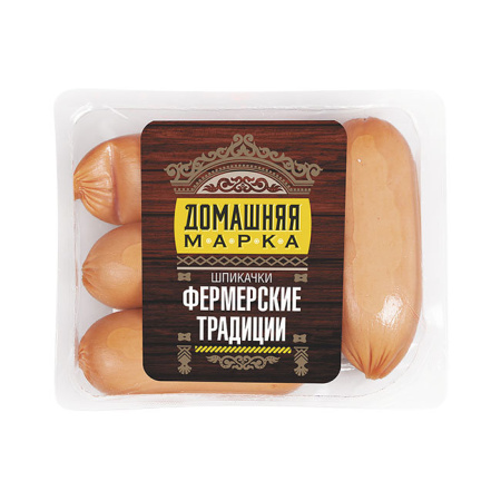 Шпикачки Фермерские традиции Домашняя марка Ромкор н/о 400 г