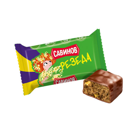 Конфеты глазированные Резеда Савинов 1 кг*4