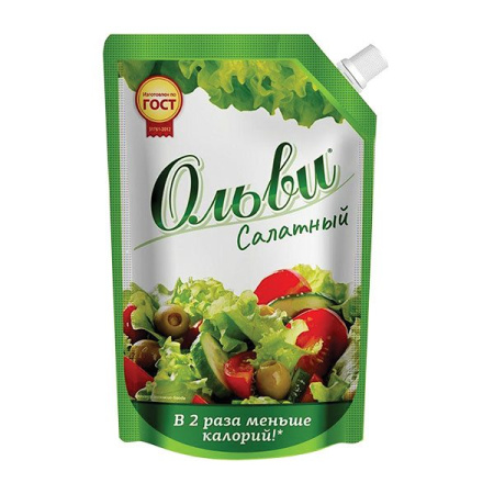 Майонезный соус Ольви салатный 30% Здрава ДП 400 г
