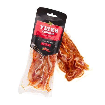 Ушки свиные варено-копченые Острые САВА 100 г