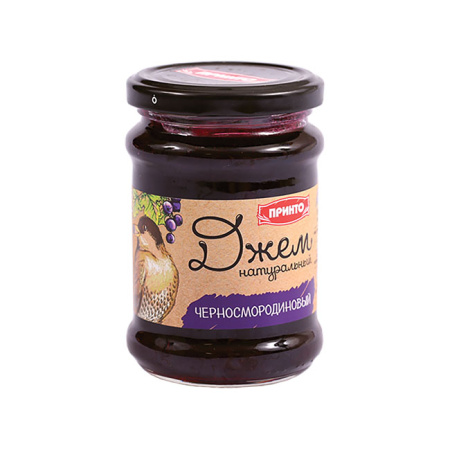 Джем черносмородиновый Принто ст/б 300 г*9