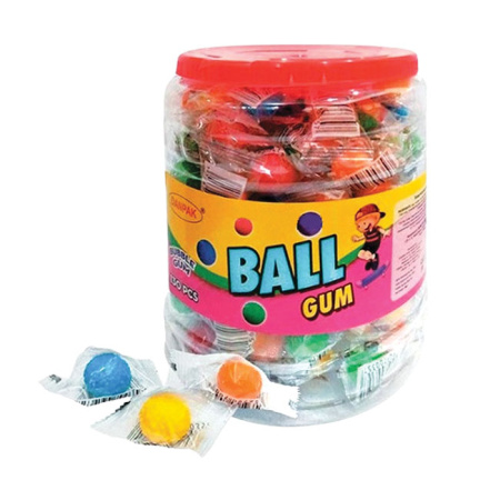 Жевательная резинка Ball Gum Три Соб@ки Забияки 3 г*130 шт.