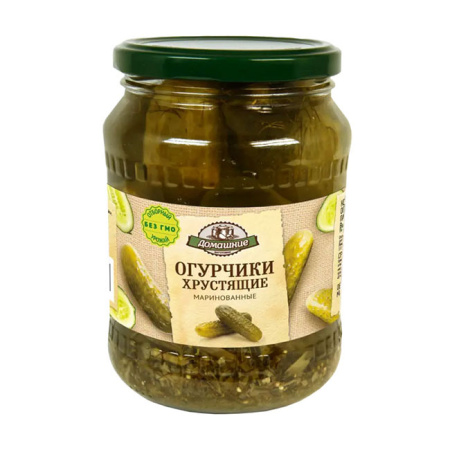 Огурчики маринованные Домашние заготовки 680 г