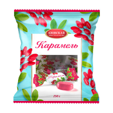 Карамель леденцовая со вкусом барбариса Азов 250 г*12